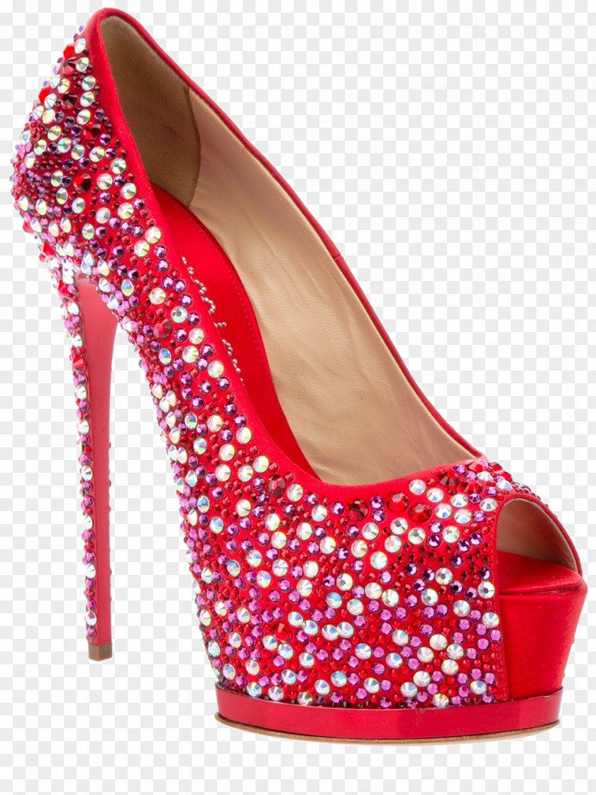 Qian Ma Can Lorenz Diamond Wedding Shoes Red High-heeled Slipper Shoe Sandal Footwear Boot PNG