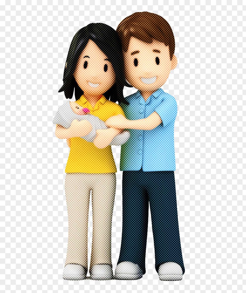 Cartoon Interaction Gesture Sharing Child PNG