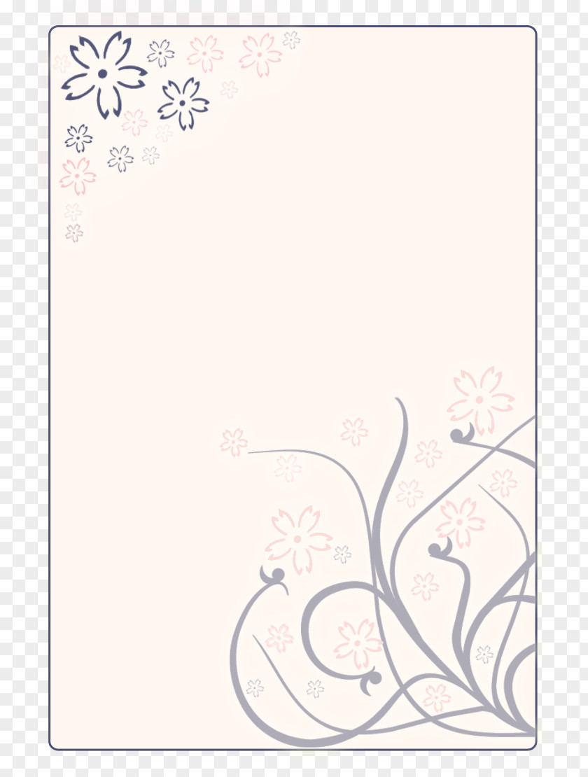 Design Floral Paper Calligraphy Font PNG