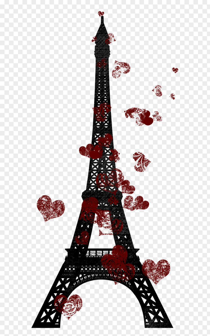 Eiffel Tower Infographic Clip Art PNG