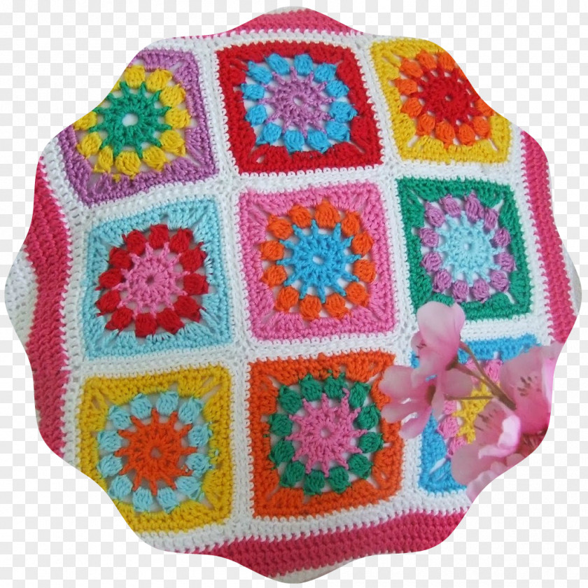 Granny Square Crochet Wool Knitting Needlework PNG