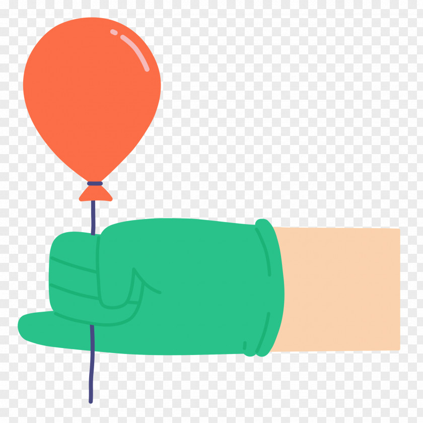 Hand Holding Balloon PNG