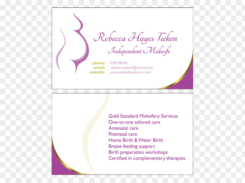 Modern Business Card Wedding Invitation Pink M Petal Font PNG