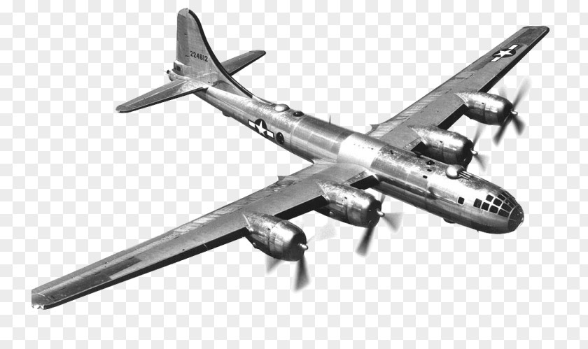 Propeller Engines World War II Airplane Bomber Military Aircraft Boeing B-29 Superfortress PNG