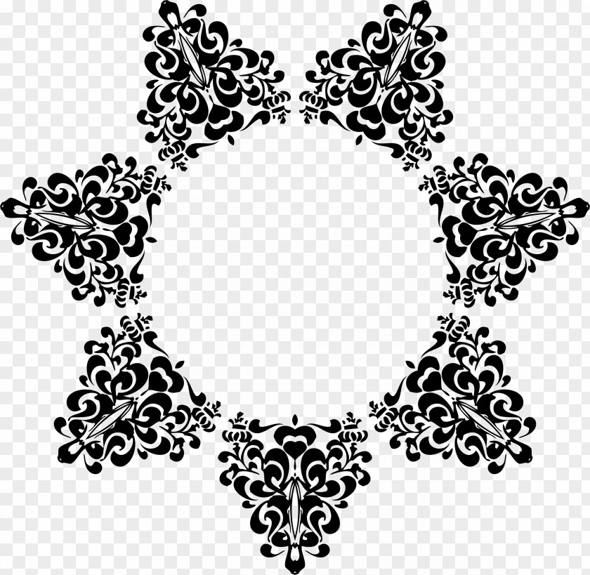 Vintage Ornaments Floral Design Clip Art PNG