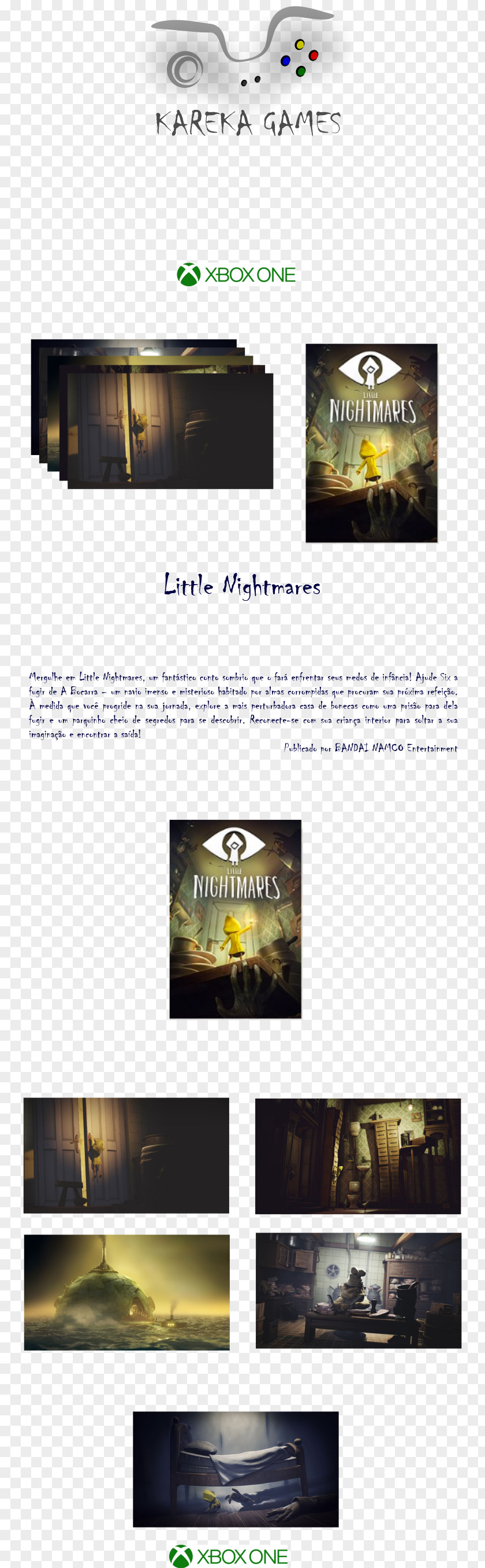 Little Nightmares (Digital Download Code) Brand Xbox One PNG