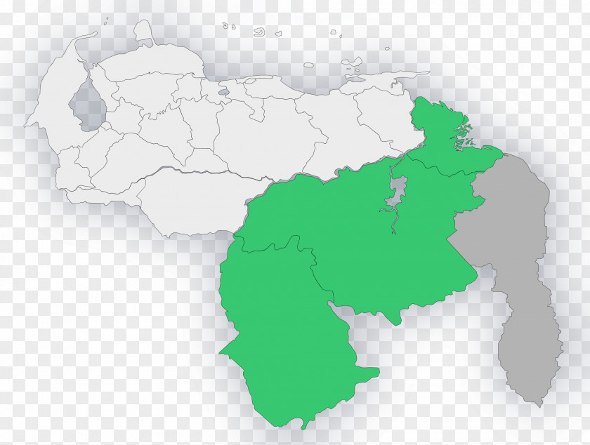 Map Guayana Region, Venezuela Ciudad Venezolana Province Amazonas PNG