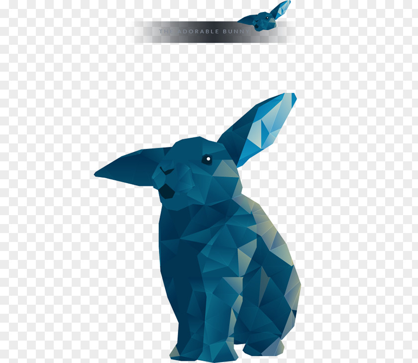 Rabbit Bumper Sticker Wall Decal Turquoise PNG