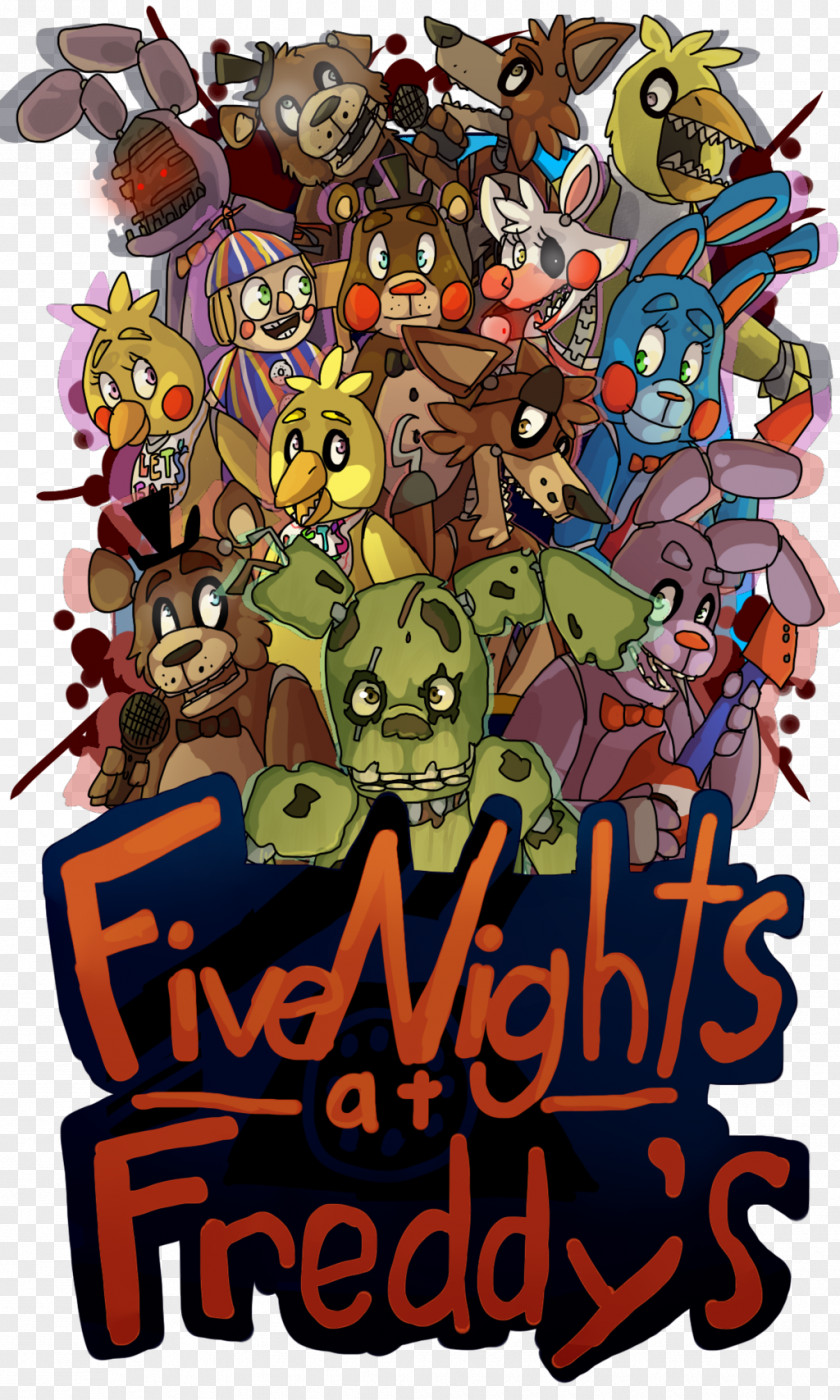 T-shirt Five Nights At Freddy's 2 4 Sleeve PNG