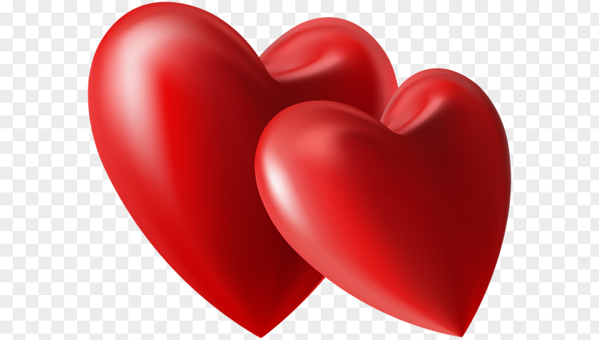 Two Clipart Heart Valentine's Day Clip Art PNG