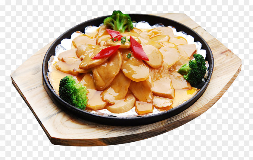 Broccoli With Iron Plate Potato Chips Teppanyaki Thai Cuisine Barbecue Vegetarian Pleurotus Eryngii PNG