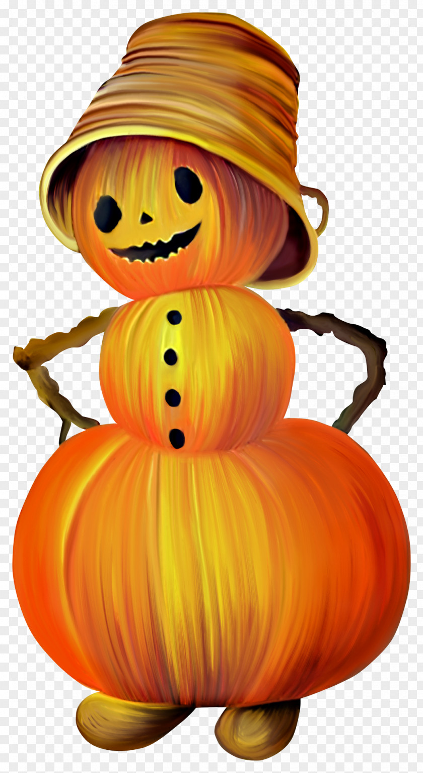 Brown Pumpkin Man Halloween Jack-o-lantern Clip Art PNG
