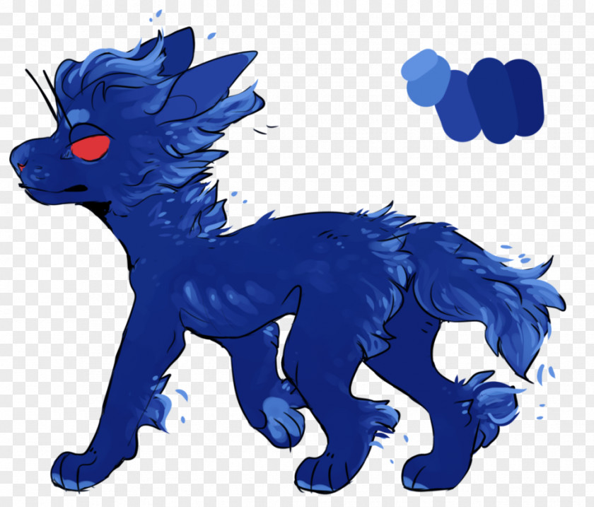 Dog Canidae Legendary Creature Cobalt Blue PNG
