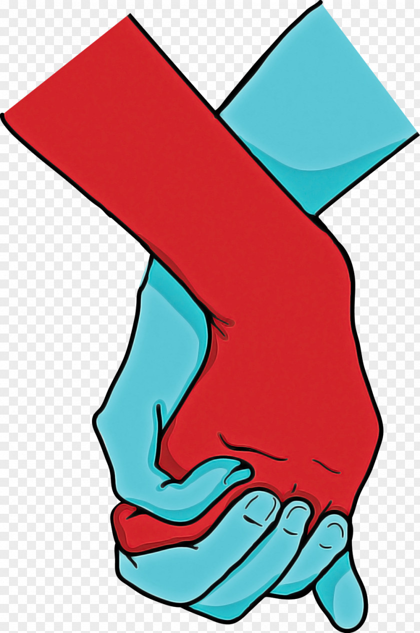 Finger Hand Clip Art Turquoise Line PNG