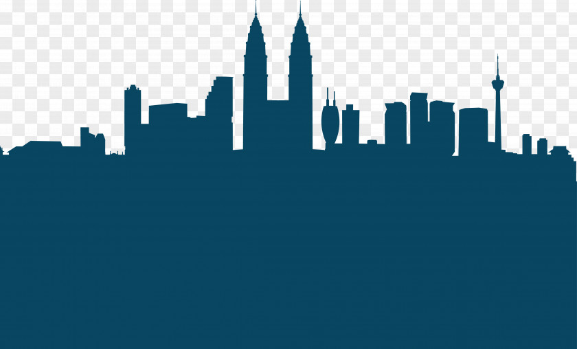 Kuala Lumpur City Silhouette Tower Petronas Towers Skyline PNG