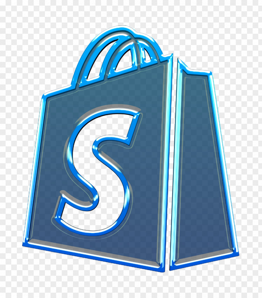 Logo Number Bag Icon Line Shopify PNG