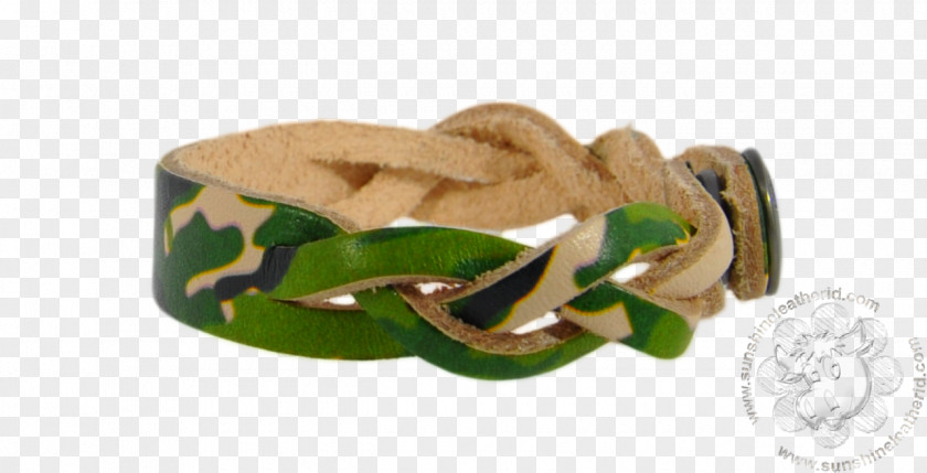 Braided Flowerpot Bracelet Leather Camouflage Jewellery Green PNG