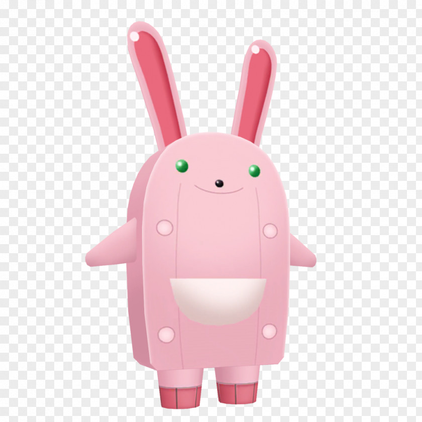 Toy Easter Bunny Pink M PNG