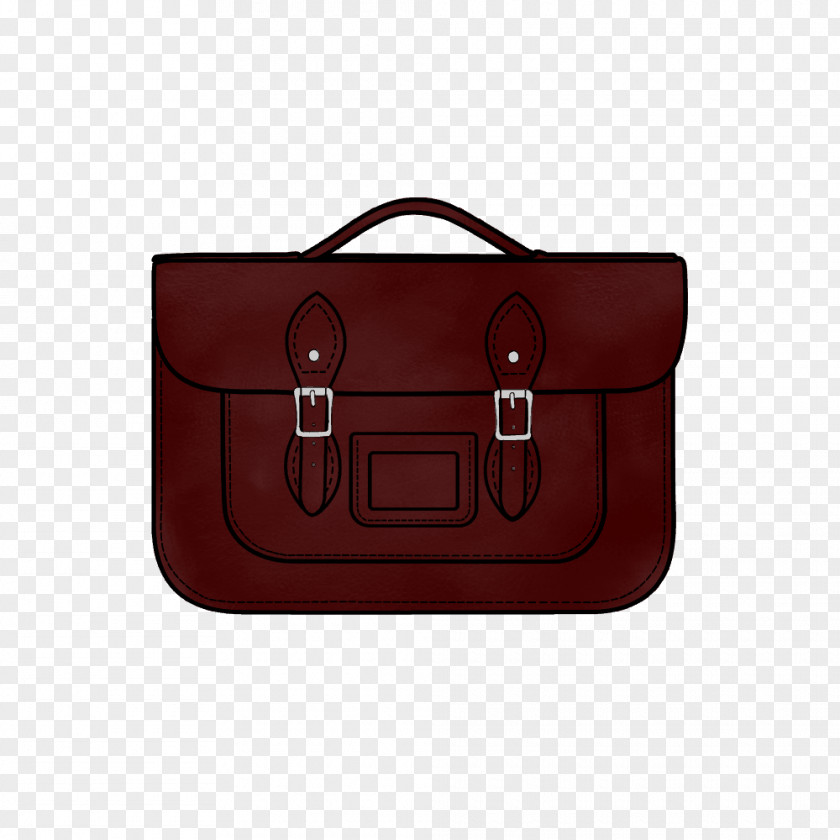 Leather Briefcase Handbag Satchel Strap PNG