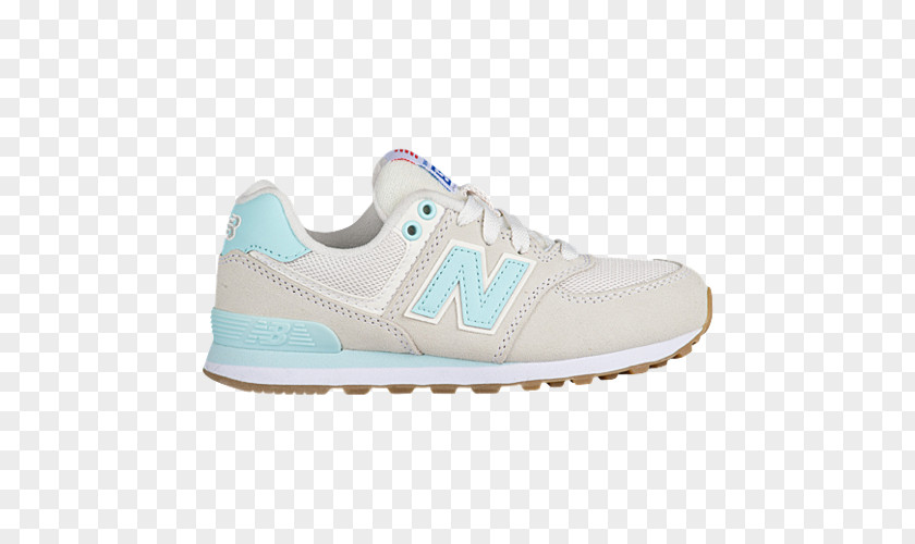 Nike New Balance Sports Shoes White Teal PNG