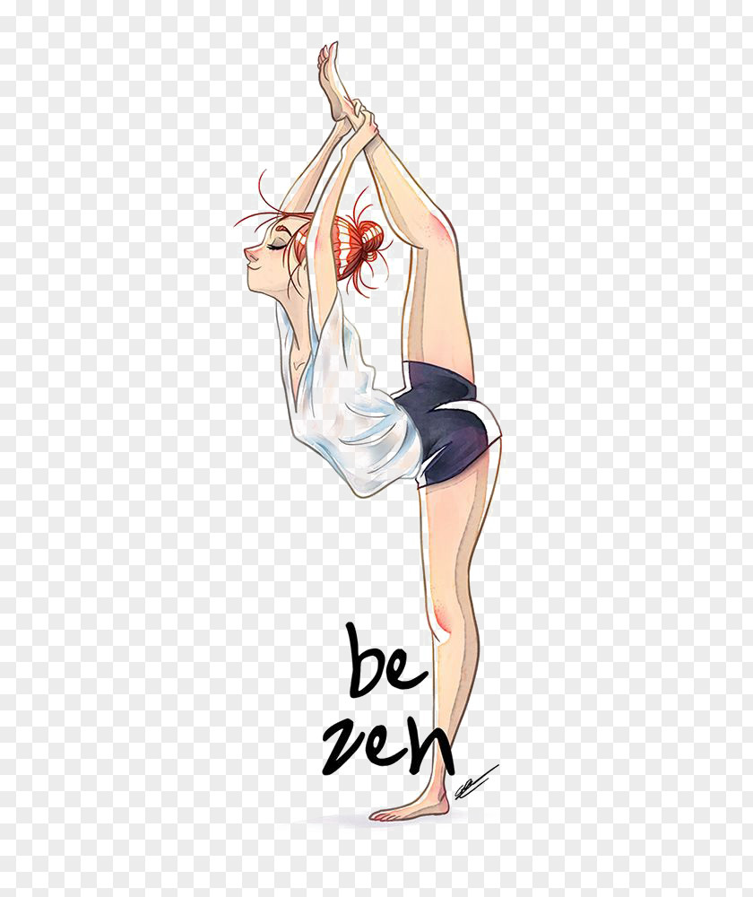 Yoga Drawing Physical Exercise Illustration PNG