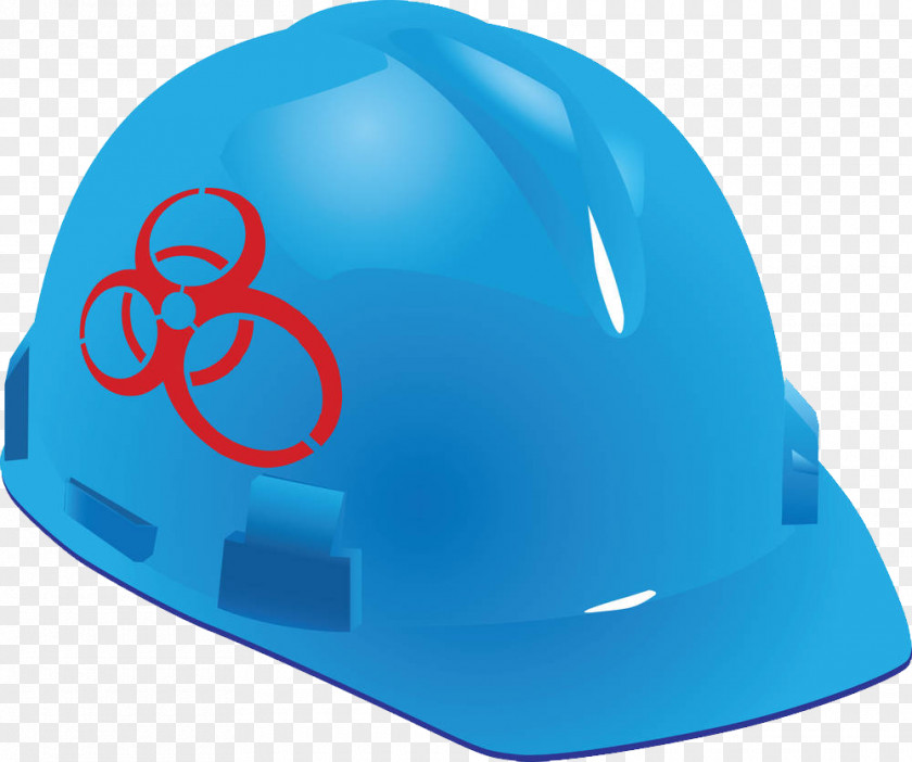 Blue Helmet Hat Hard Motorcycle Bicycle Cap PNG