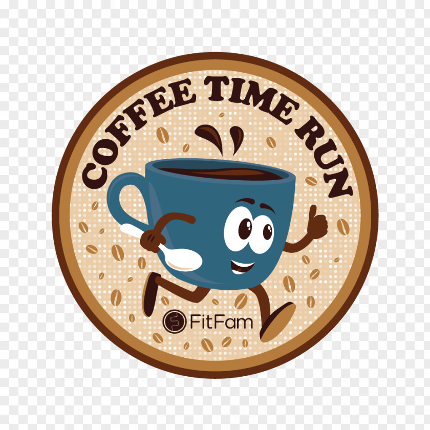 Coffer Time Coffee Logo Medal Font PNG