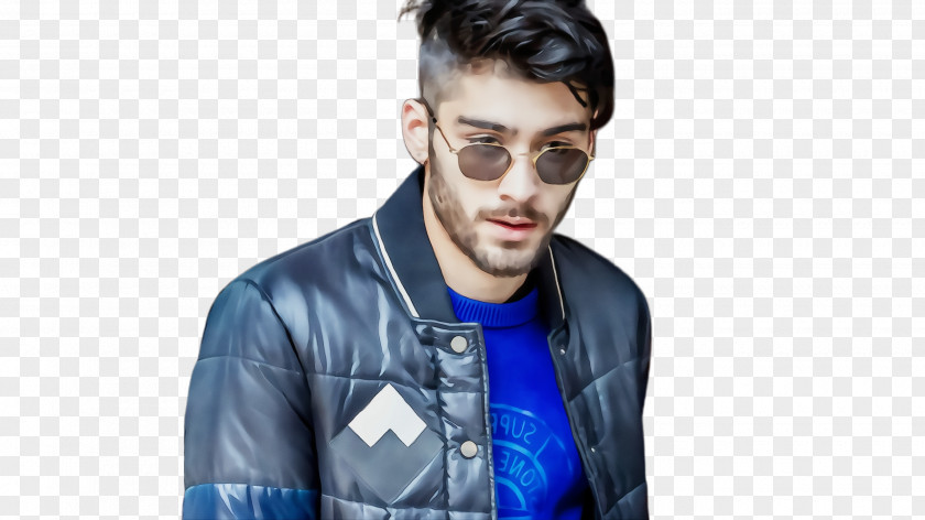 Forehead Male Hair Eyewear Cool Leather Jacket PNG