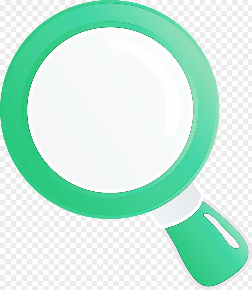 Green Turquoise Circle Magnifier PNG