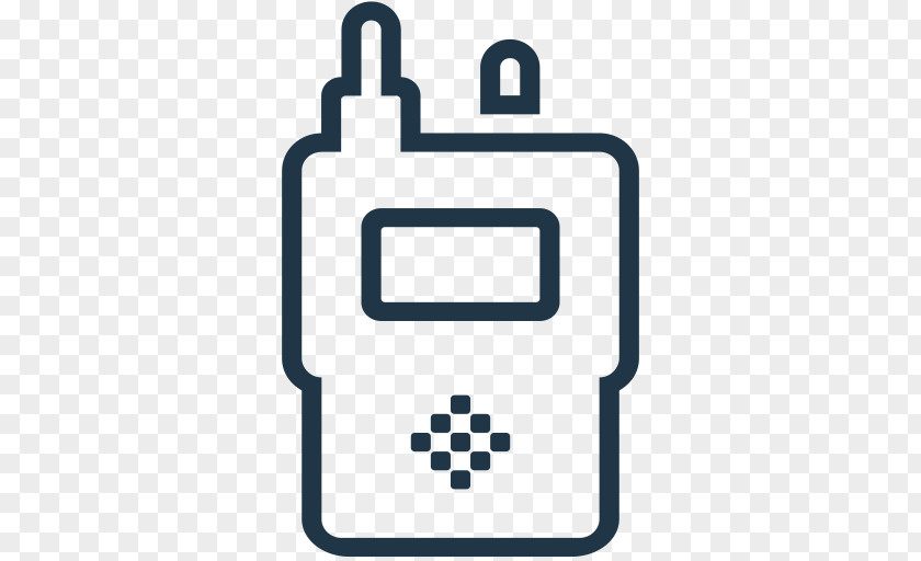 Intercom Icon Communication Handheld Two-Way Radios Technology PNG