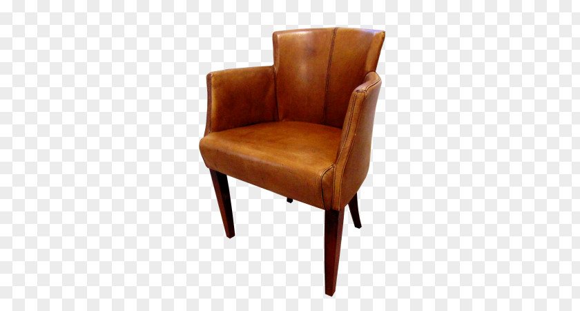 Leather Chair Club Wing Furniture PNG