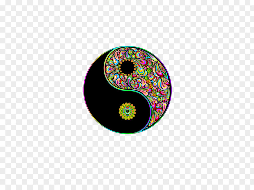 Symbol Yin And Yang Illustration Mandala Color PNG