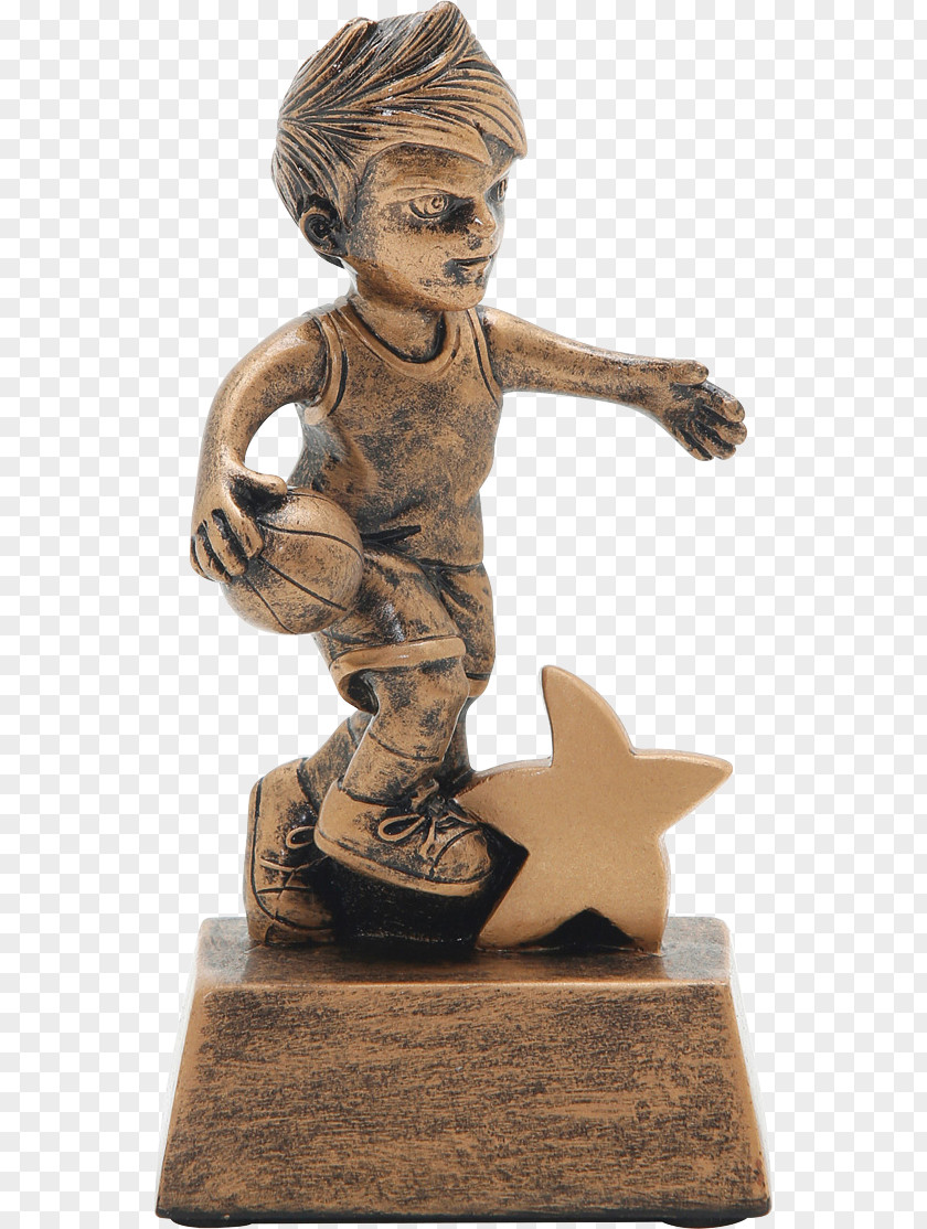 Trophy Award Figurine Basketball Commemorative Plaque PNG