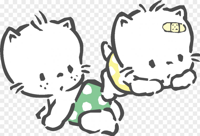 Two Cartoon Cats Cat Clip Art PNG