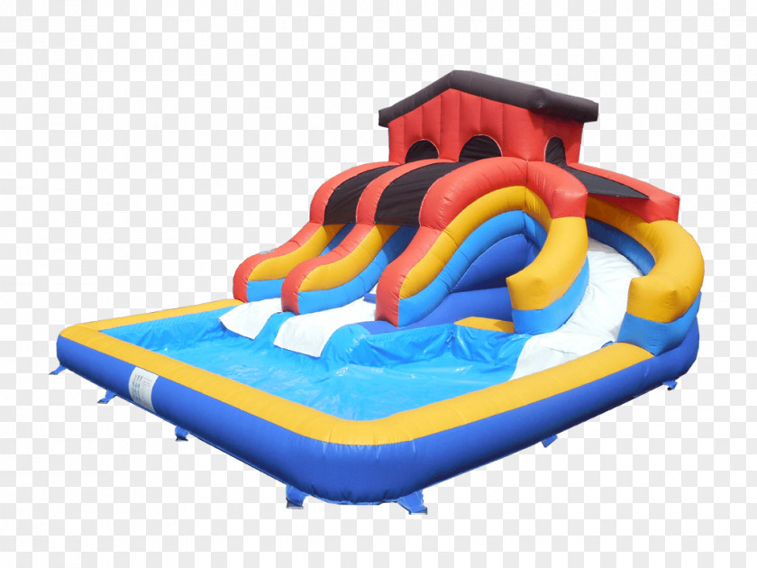 Water Inflatable Slide Playground Swimming Pool PNG
