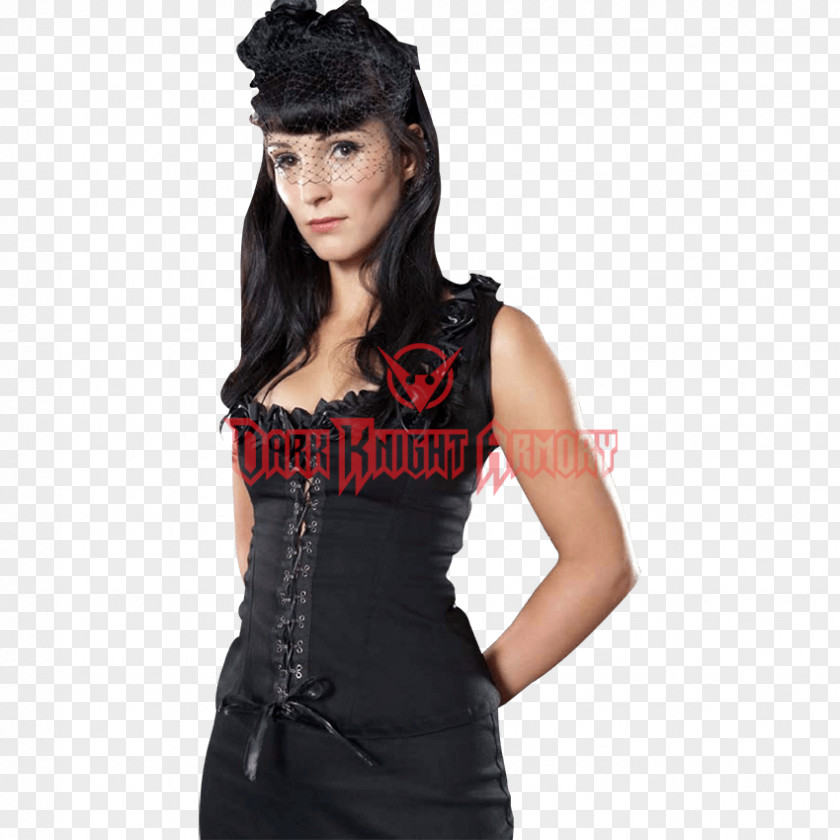 P Gothic Blouse Top Steampunk Goth Subculture Cocktail Dress PNG