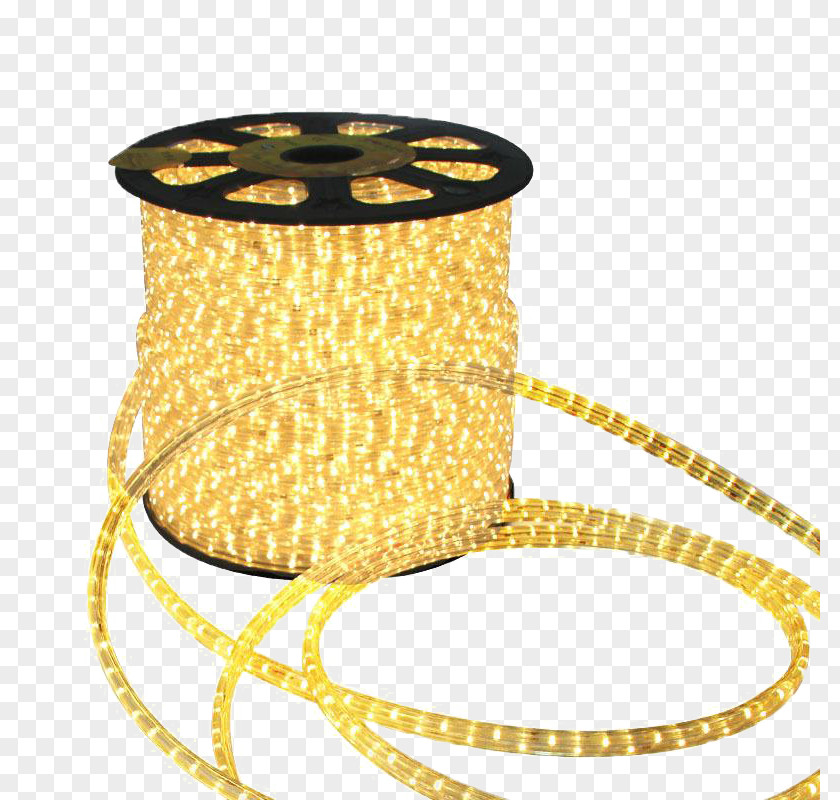 Yellow Light Belt Light-emitting Diode LED Lamp Strip PNG
