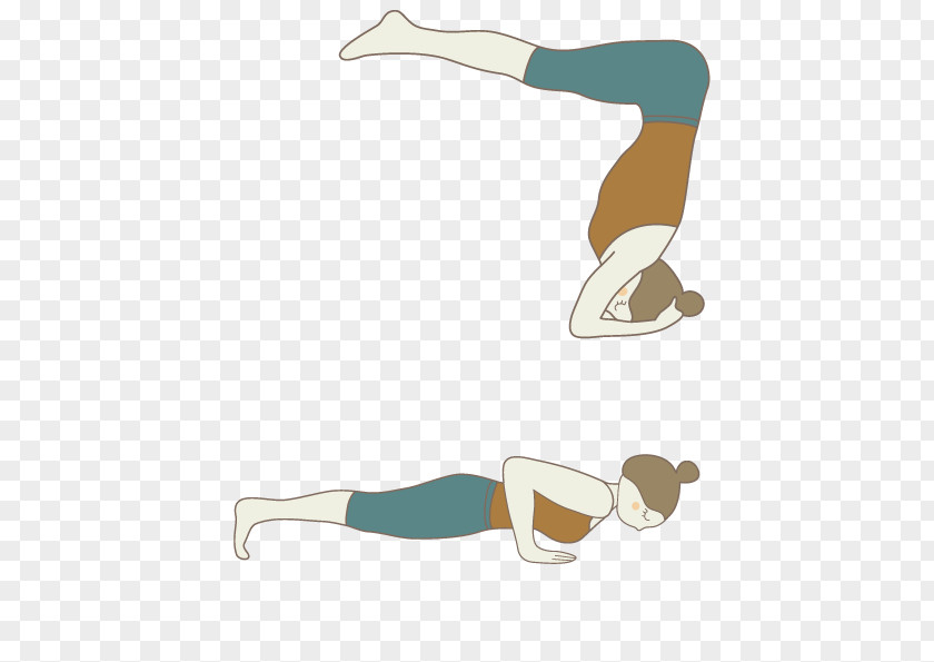 Yoga Physical Exercise Handstand Gratis PNG