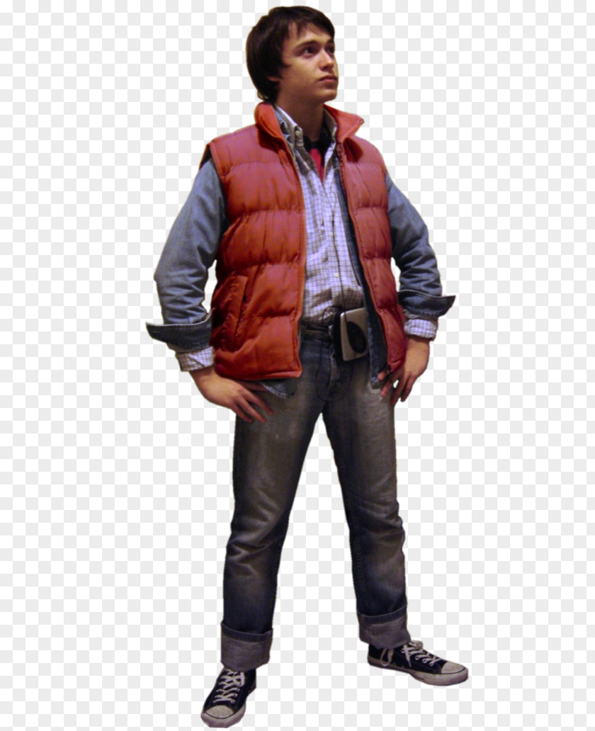 Cosplay Marty McFly Back To The Future Dr. Emmett Brown Hoverboard PNG