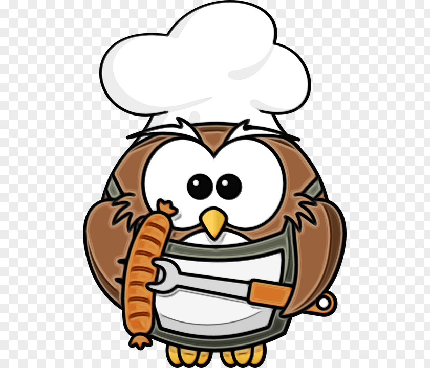Pleased Headgear Owl Cartoon PNG