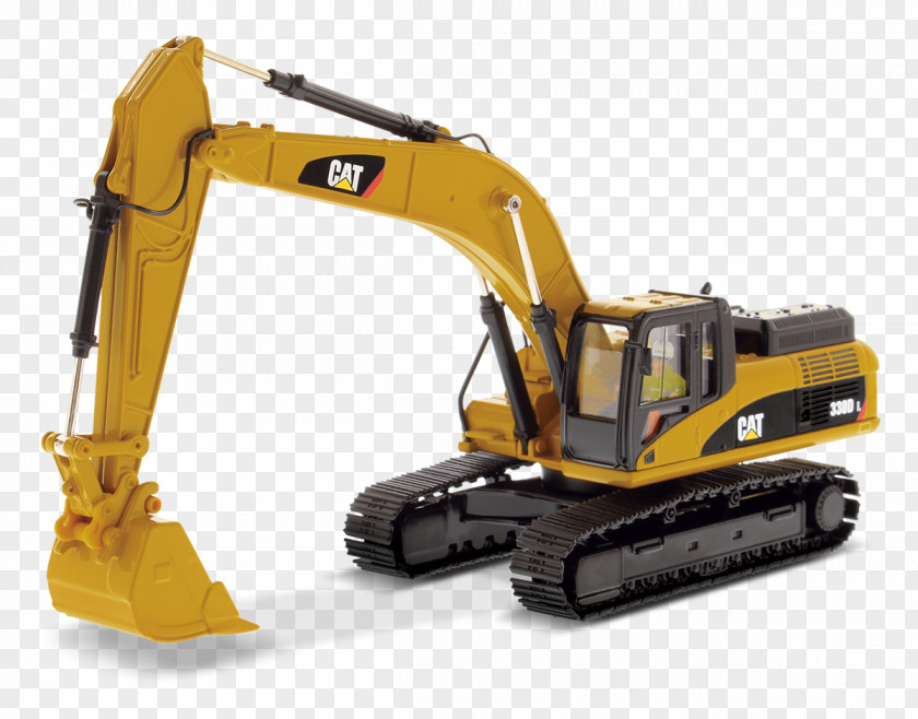 Excavator Caterpillar Inc. Die-cast Toy Hydraulics Continuous Track PNG
