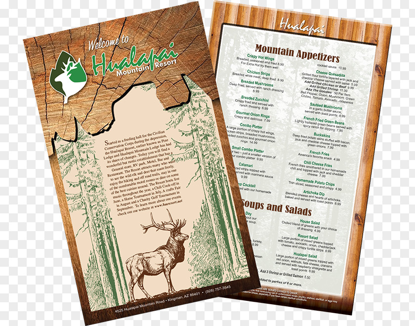 Make A Restaurant Menú Hualapai Mountain Resort Menu Food PNG