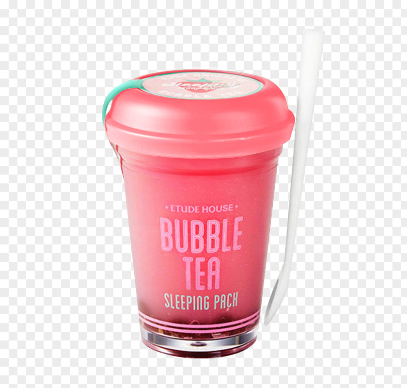 Tea Etude House Bubble Sleeping Pack Green Black PNG