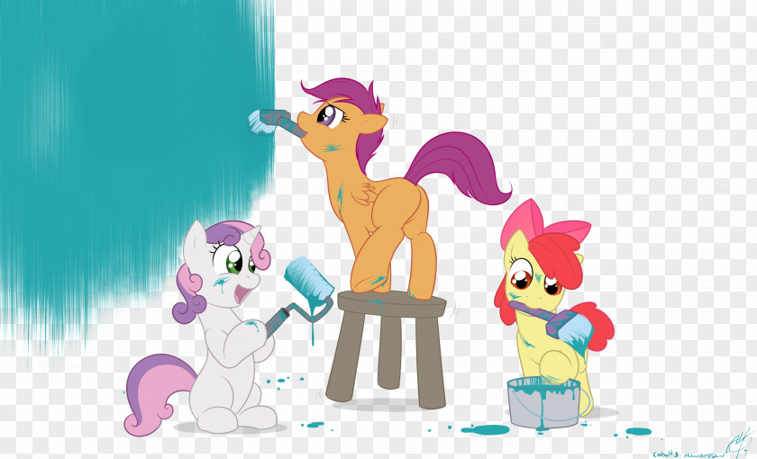 Watercolor Mark My Little Pony Applejack Fluttershy Horse PNG