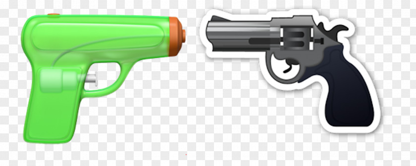 Gun Emoji Firearm Water Apple Violence PNG