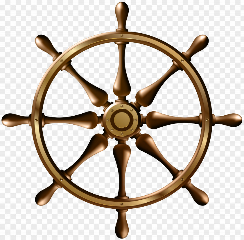 Wood Plain Ship's Wheel Helmsman Spoke PNG