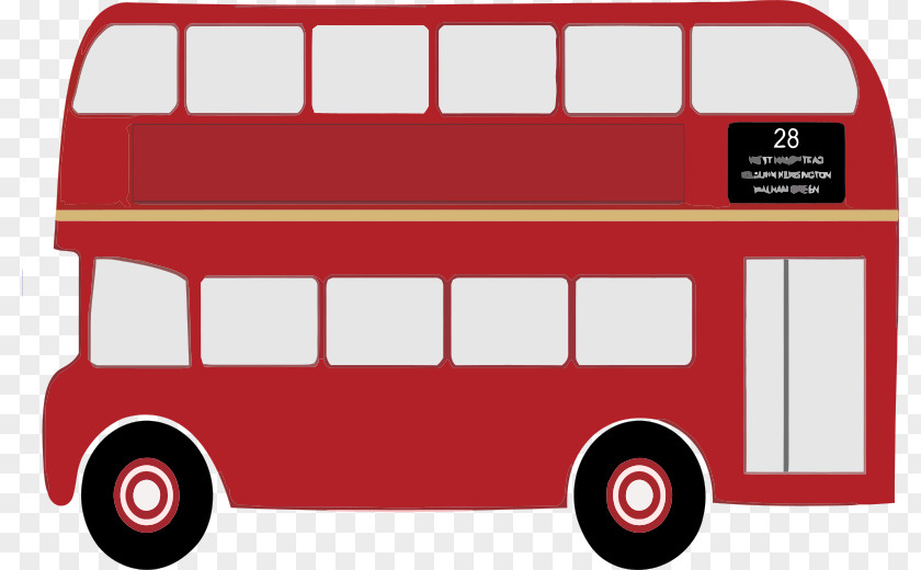 Bus Double-decker AEC Routemaster Clip Art PNG