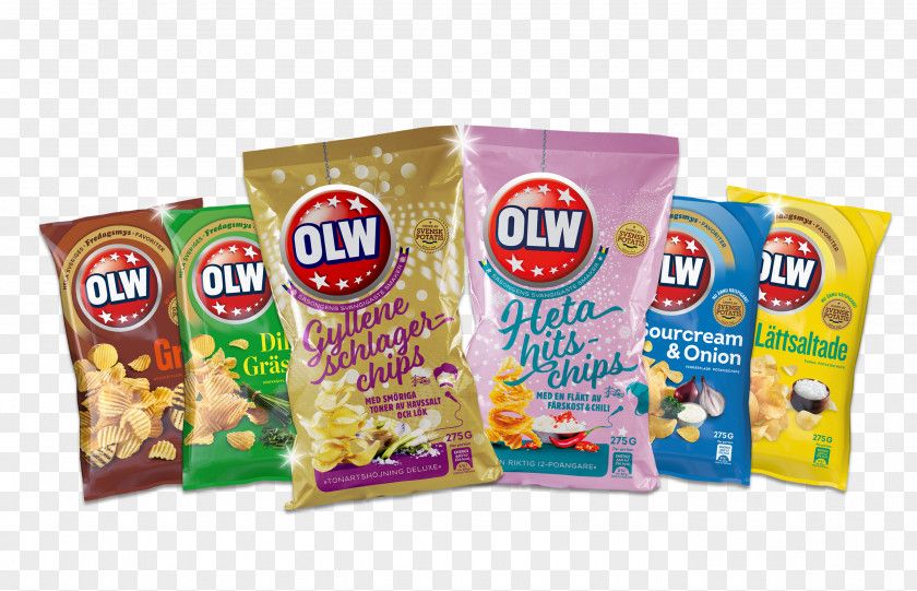 Chips Snacks Melodifestivalen 2018 OLW Junk Food Potato Chip Sweden PNG