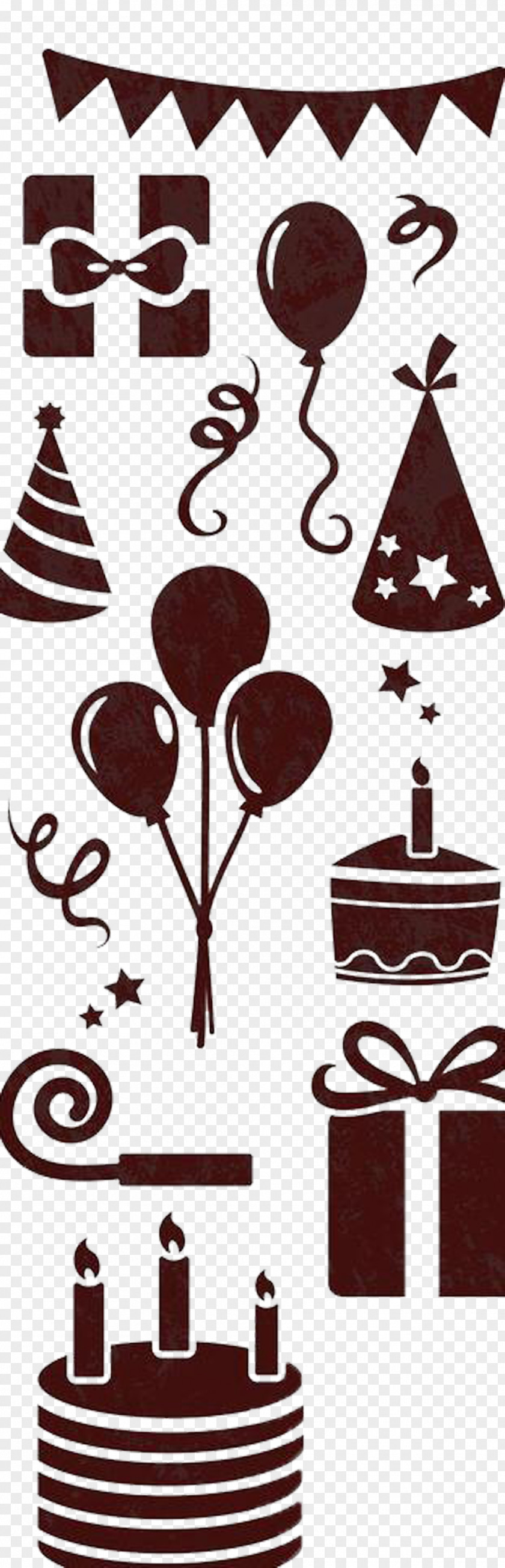 Chocolate Decoration Picture Material Birthday Cake Icon PNG