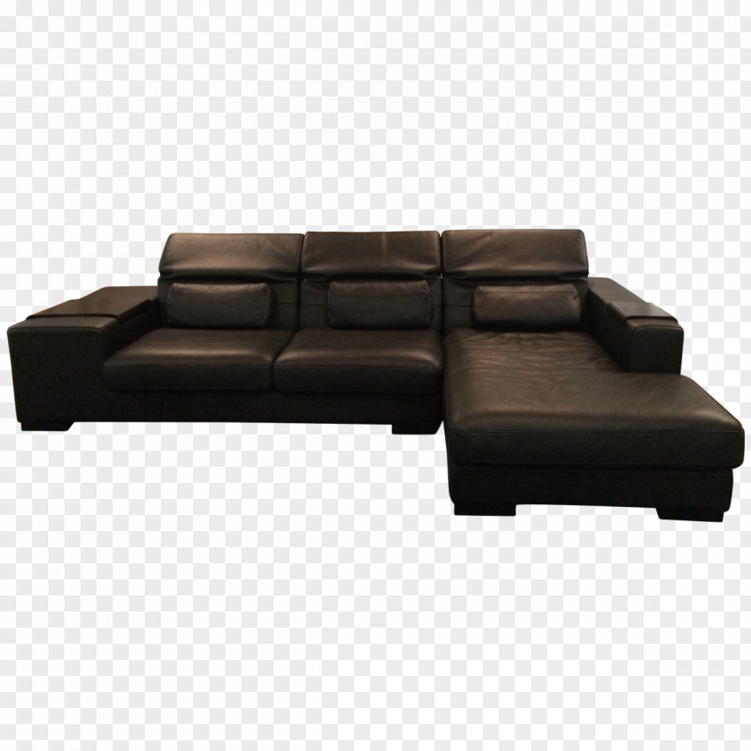 Leather Couch Right Angle Furniture Comfort PNG